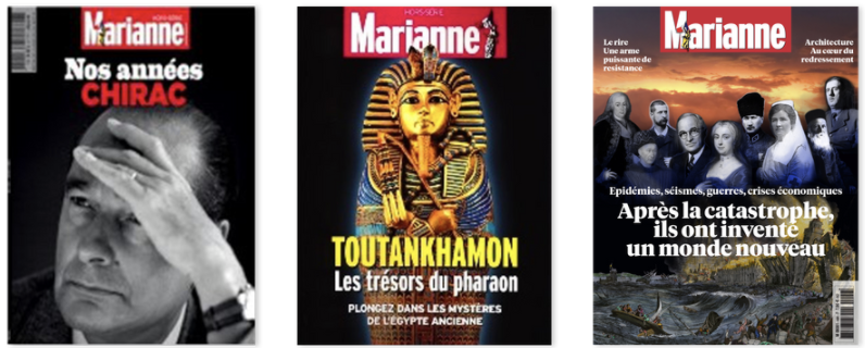 Couvertures magazine Marianne Couvertures magazine Marianne