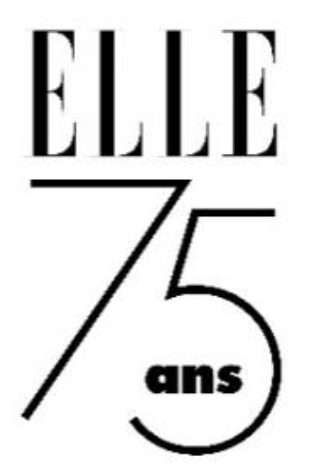 Logo 75 ans ELLE Logo 75 ans ELLE