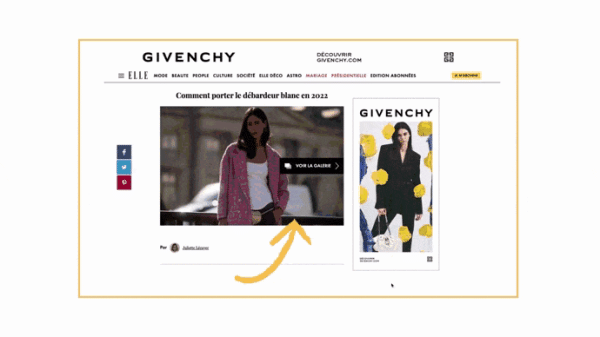 ELLE.fr innove avec un nouveau format publicitaire impactant