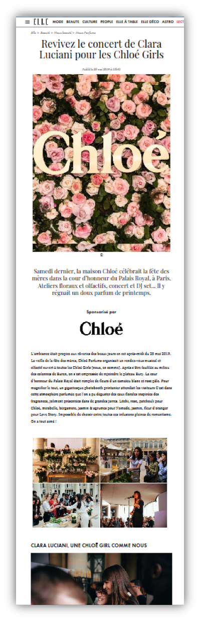 Cas de campagne - Chloé x ELLE 2